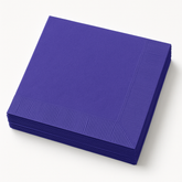 Royal Purple Solid Beverage Napkins